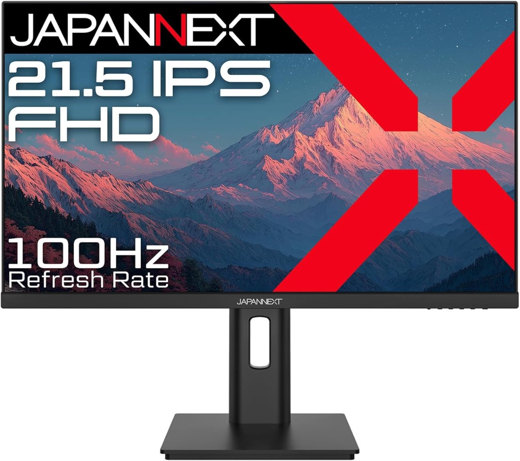ジャパンネクスト 21.5in 液晶見せびらかす(1920x1080/IPS/HDMI/VGA/金棒引き/高さ自然調整/スイベル/中心/非光輝/2年引き受ける) JN-IPS215F2-HSP