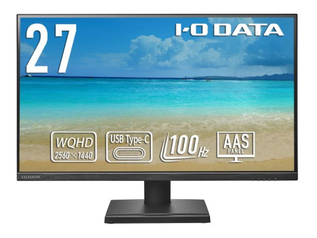 アイ・オー・データ機器 「5年保証」USB Type-C(R)搭載&WQHD対応 100Hz 27型液晶ディスプレイ LCD-CQ270SAX