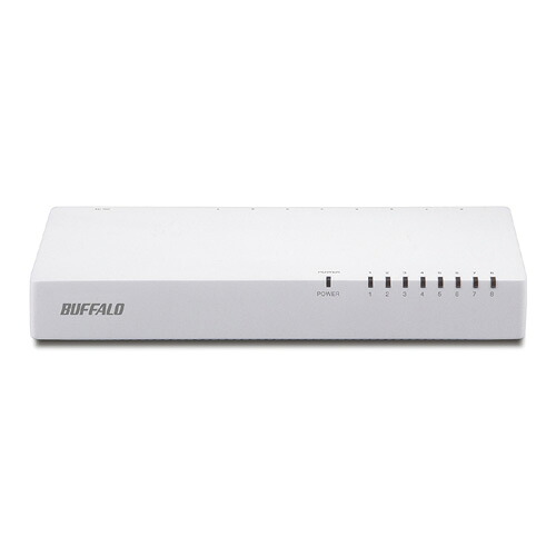緩衝装置置き目 10/100Mbps相応う スイッチングHub 可塑性物質筐体/ワット数内蔵真似形 8界面 白いこと LSW4-TX-8NP/WH ネットワーク機器-有線LAN-スイッチングハブ