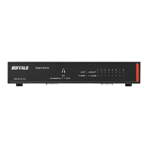 バッファロー 法人向け Giga対応 Layer2 アンマネージスイッチ 8ポート BS-GU2108
