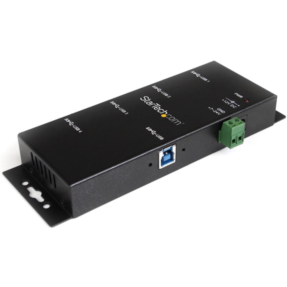 StarTech.com 4界面工業用USB 3.0こしき ESD保護すること ウォールマウント相応う ST4300USBM