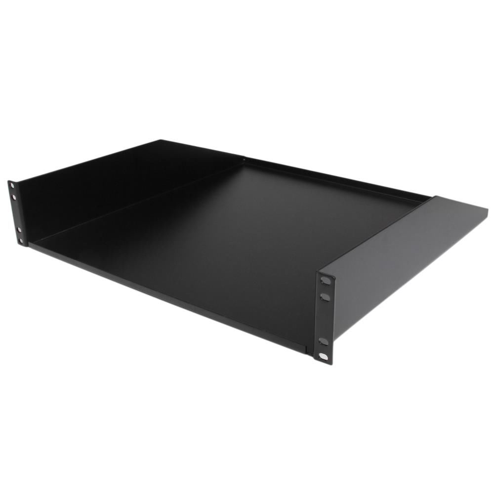 StarTech.com 2U 固定式サーバーラックマウント棚板 カンチレバー型 許容荷重56kg 奥行き457mm CABSHELFHD 時間指定不可|F-Park