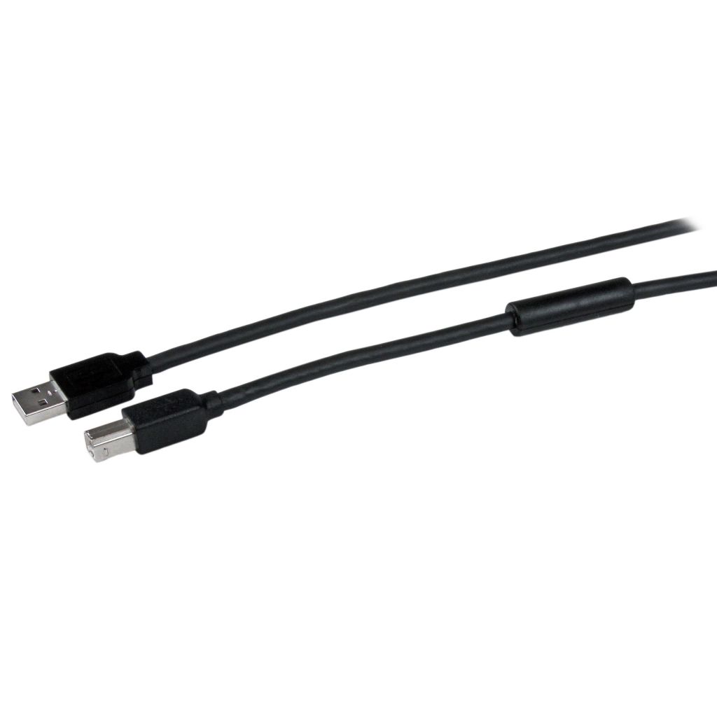 StarTech.com USB 2.0ケーブル/15m/アクティブタイプ/Type-A-Type-B/オス-オス/リピートIC内蔵/タイプA-B 周辺機器 プリンター スキャナー 外付けHDD用 ロングケーブル コード USB2HAB50AC