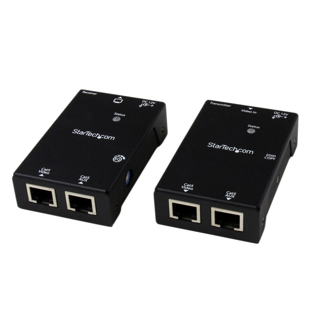 StarTech.com Cat5e/Cat6相応う1界面HDMIエクステンダー(押しひろげる器) UTP有線テレビでワット数振り出し 最大限度50mまで押しひろげる(Cat5e当て嵌める時) 変速機機/傍受機仕掛ける模範例 1920x1080/1080p ST121SHD50