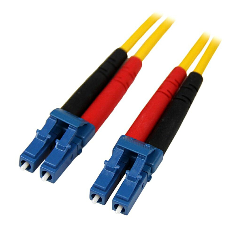 StarTech.com 光ファイバーケーブル 10m LSZH対応パッチコード OM1仕様準拠 シングルモード コア径9ミクロン/芯径125ミクロン 2芯LC-LCコネクタ SMFIBLCLC10