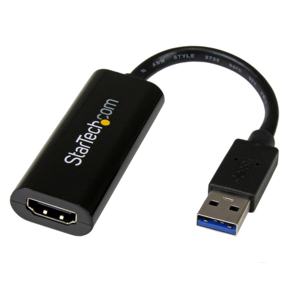StarTech.com USB 3.0-HDMI変換アダプター/1920x1200(1080p)/マルチモニター対応/USB Type-A接続/Windowsのみ/ブラック/USB-HDMI モニター 変換コネクター/ディスプレイ コンバーター USB32HDES 時間指定不可｜F-Park