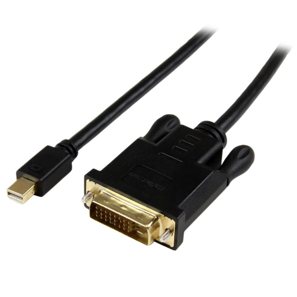 StarTech.com Mini DisplayPort-DVI 取り替えっこ有線テレビ/1.8m/mDP 1.2-DVI-D録画媒体取り替えっこ/1080p/ミニディスプレイポート-DVI シングル繋がりさし絵変換器/アクティブアダプタケーブル MDP2DVIMM6BS