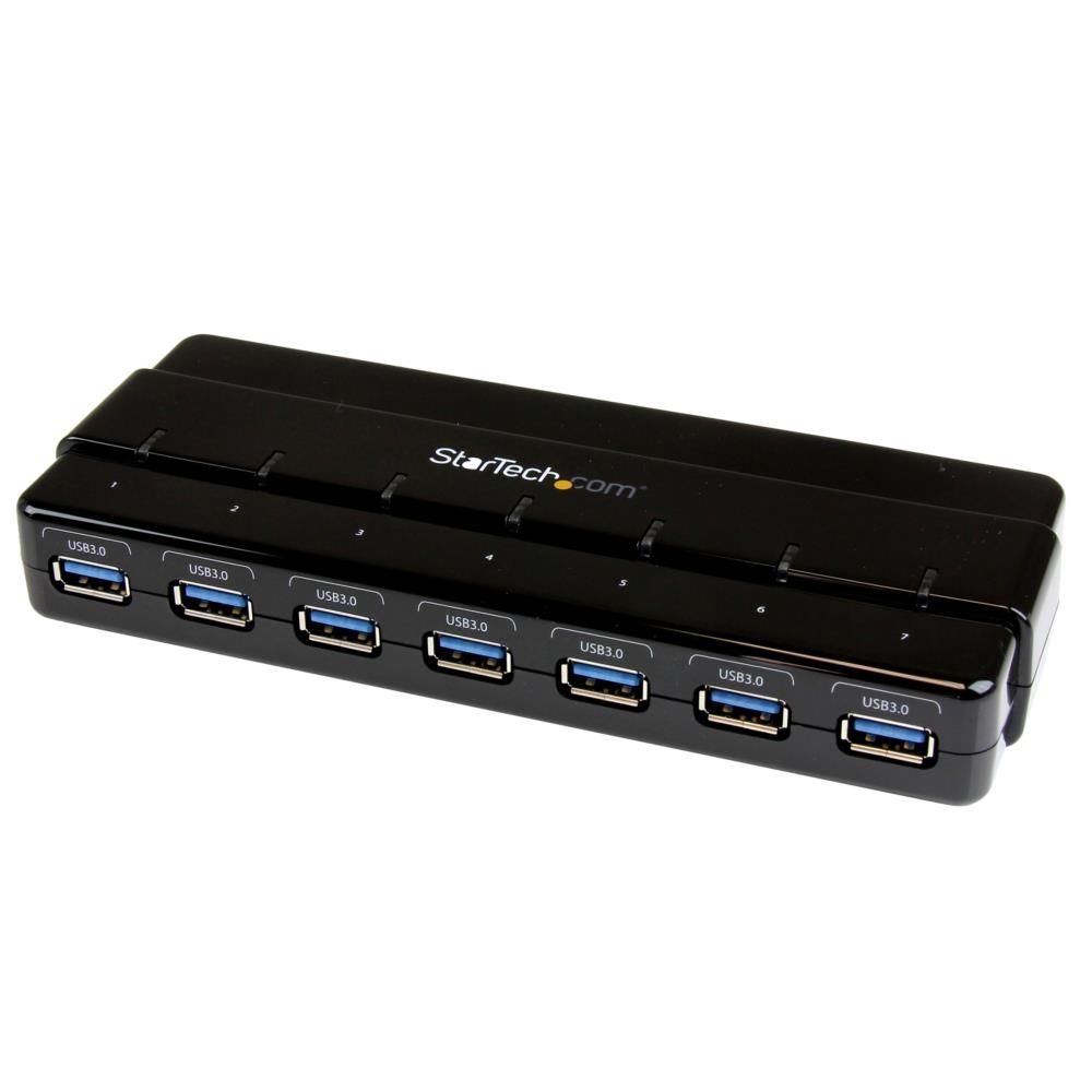 StarTech.com 7ポートUSB 3.0ハブ 卓上用 ACアダプタとケーブル付属 ST7300USB3B 時間指定不可|F-Park