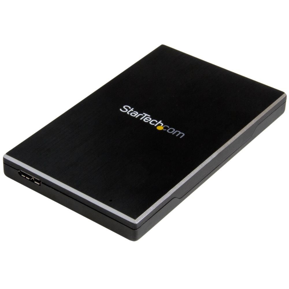 StarTech.com USB 3.1(10 Gbps)接続2.5インチSATA SSD/HDDドライブケース アルミ製ポータブル&シングルドライブケース S251BMU313
