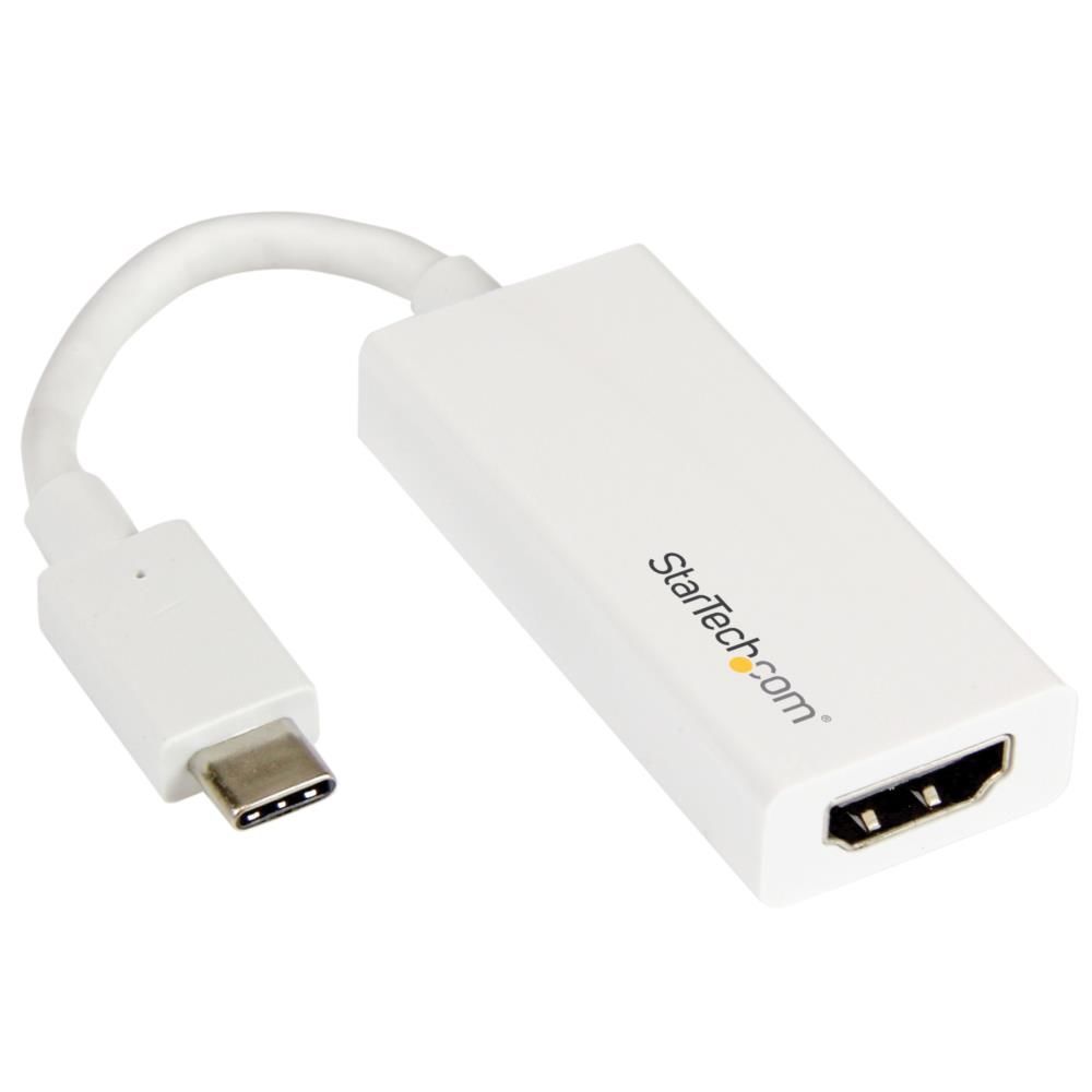 StarTech.com USB-C-HDMIディスプレイアダプタ ホワイト USB 3.1 Type-C(オス)-HDMI(メス)4K解像度対応 CDP2HDW