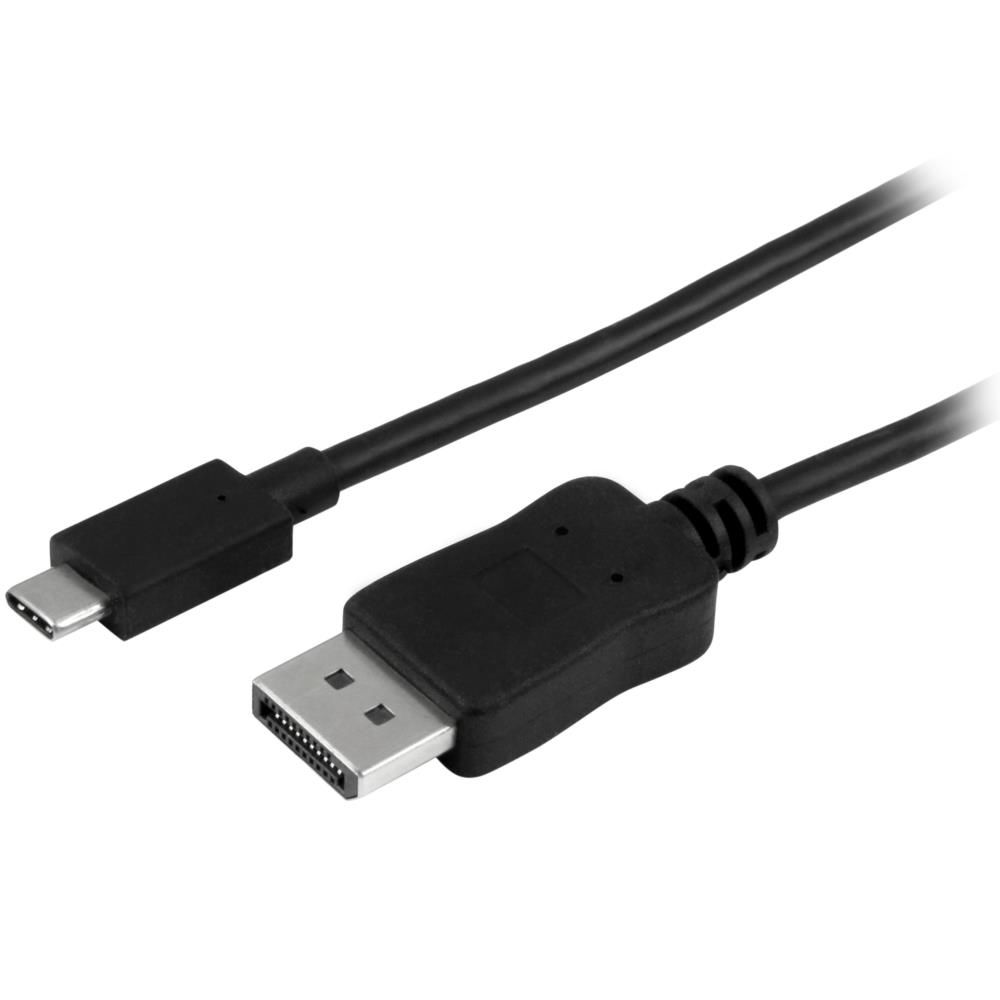 StarTech.com USB-C - DisplayPortディスプレイ変換ケーブル USB Type-C - ディスプレイポート変換アダプタ 1.8m 4K/60Hz ブラック CDP2DPMM6B