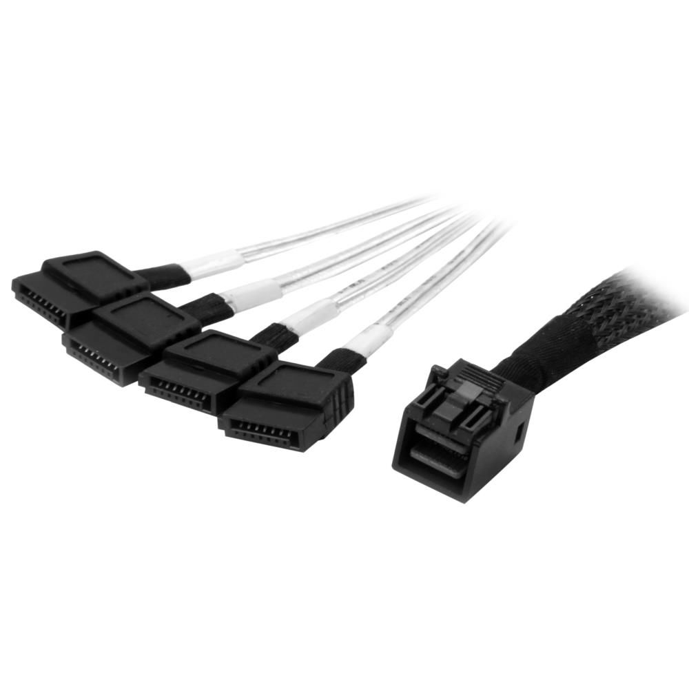 StarTech.com 内部MiniSAS - SATAケーブル SFF-8643 - 4x SATA 1m SAS43SAT1M