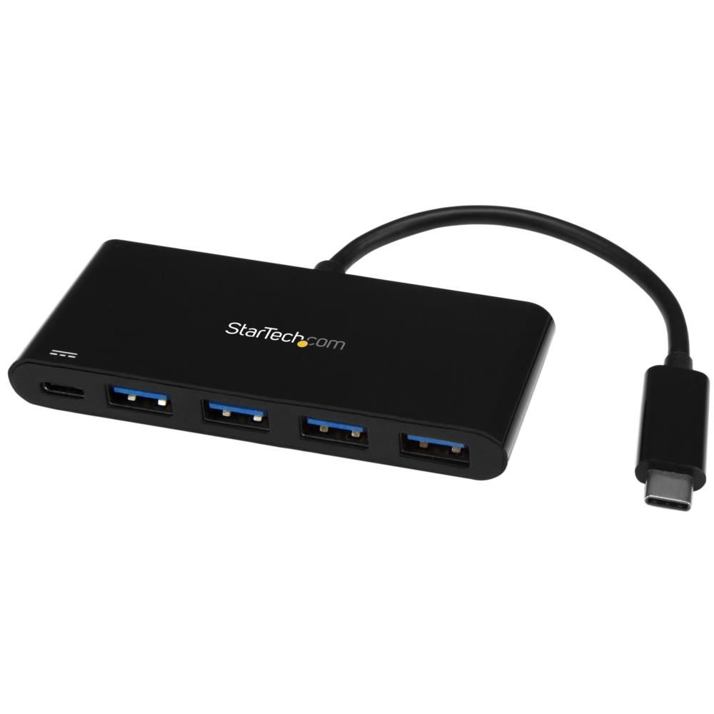 StarTech.com 4ポート増設USB 3.0ハブ USB Type-C接続 USB-C - 4x USB-A USB給電(Power Delivery)対応 HB30C4AFPD 時間指定不可|F-Park