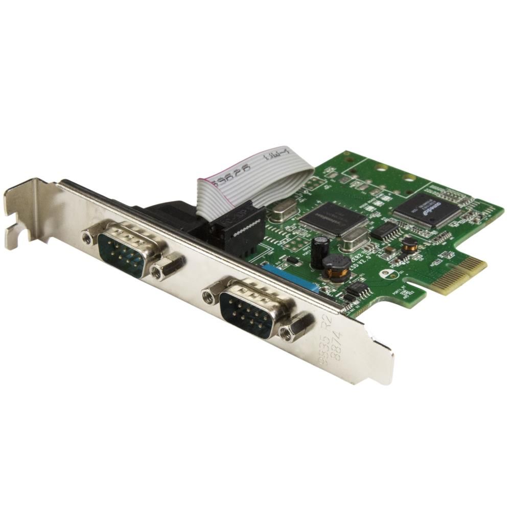 StarTech.com RS232C 2界面増設PCI Express歌留多 デュアルシリアルポート押しひろげる用PCIe繋ぎ合わせるゲーム盤 16C1050 UART内蔵 ロープロファイルにも相応う PEX2S1050