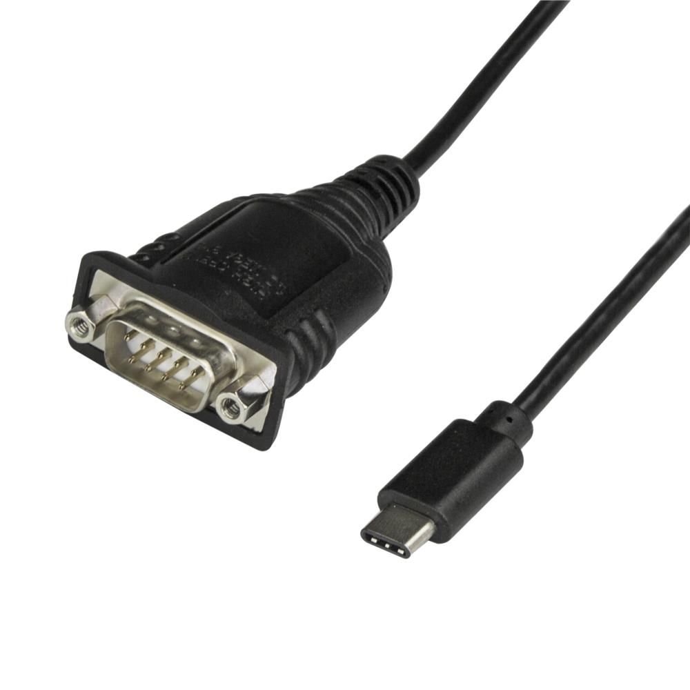 StarTech.com USB-C - シリアル(RS232C)変換アダプタケーブル USB 2.0/1.1準拠 USB Type-C(オス) - D-Sub9ピン(オス) ICUSB232C