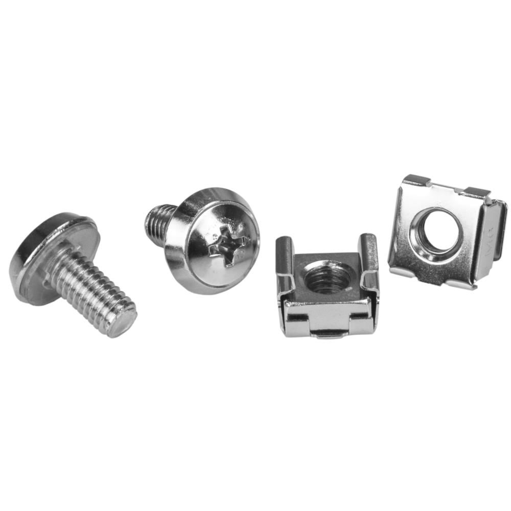 StarTech.com M6ネジ(12mm) & M6ケージナット 20セット サーバーラック/キャビネットへの取付け専用ケージナット & ネジセット CABSCRWM620