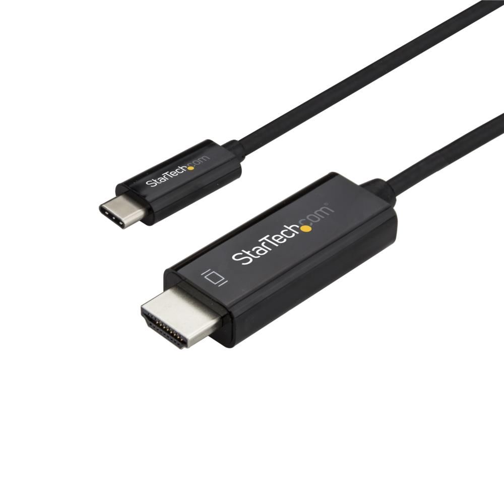 StarTech.com USB-C-HDMI 取り替えっこ有線テレビ/1m/4K60サイクル/USB Type-C-HDMI 2.0 ディスプレイアダプタケーブル/Thunderbolt 3 取り替えっこ/DP 1.2 Alt流行り物/HBR2相応う/黒いこと CDP2固定ディスク1MBNL