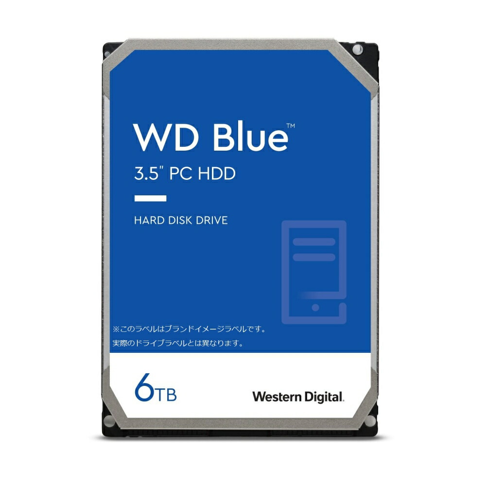 ウエスタンデジタル WD Blue 3.5in内蔵HDD 6結核症 SATA 6Gb/s 5400rpm 256MB WD60EZAX