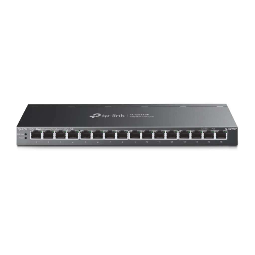 TP-Link 16界面 ギガビット 学習机とっ始め スイッチングこしき(16PoE+界面積み上げる) TL-SG116P
