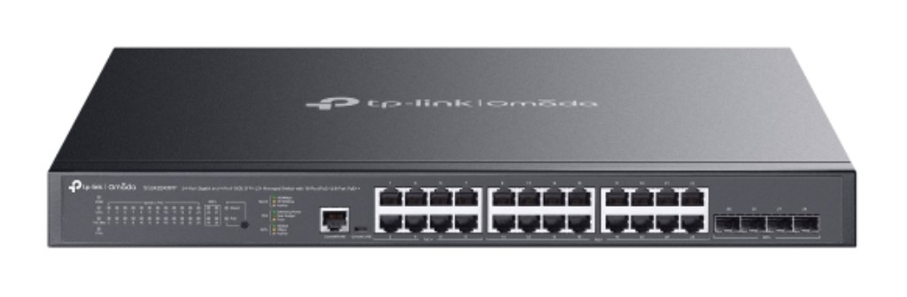 TP-Link Omada 24ポートギガビット& 4ポート 10GE SFP+ L2+マネージスイッチ(PoE+16ポート & PoE++8ポート搭載) SG3428XMPP(UN)