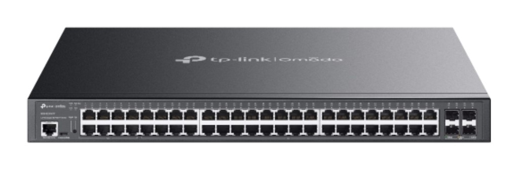 TP-Link Omadaギガビット/48 ポート & 10GE SFP+/4ポート L2+マネージドスイッチ(PoE+x40/PoE++x8) SG3452XMPP(UN)