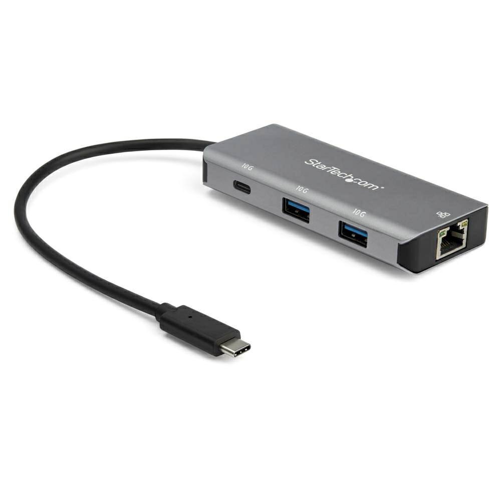 StarTech.com 3ポートUSB Type-Cハブ 有線LANポート 10Gbps 2x USB-A/1x USB-C 25cmホストケーブル HB31C2A1CGB 時間指定不可|F-Park