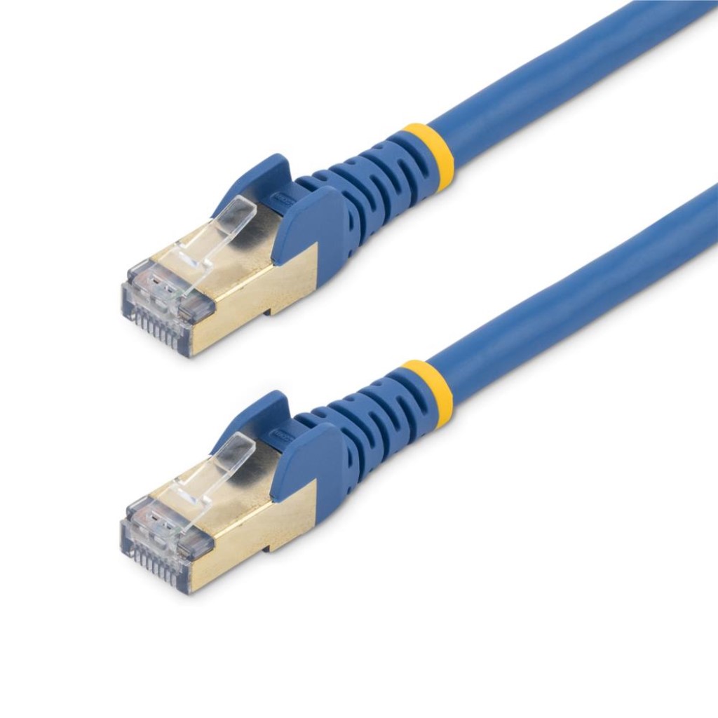 StarTech.com CAT6A ローカルエリアネットワーク有線テレビ/10m/青碧/10Gb/100W PoE/STP遮蔽物工業/ツメ折れ押しとどめる/フルークテスト作業済/UL \u0026 TIA標準尺度/種目6A RJ45 ギガビット イーサネットケーブル 6ASPAT10MBL