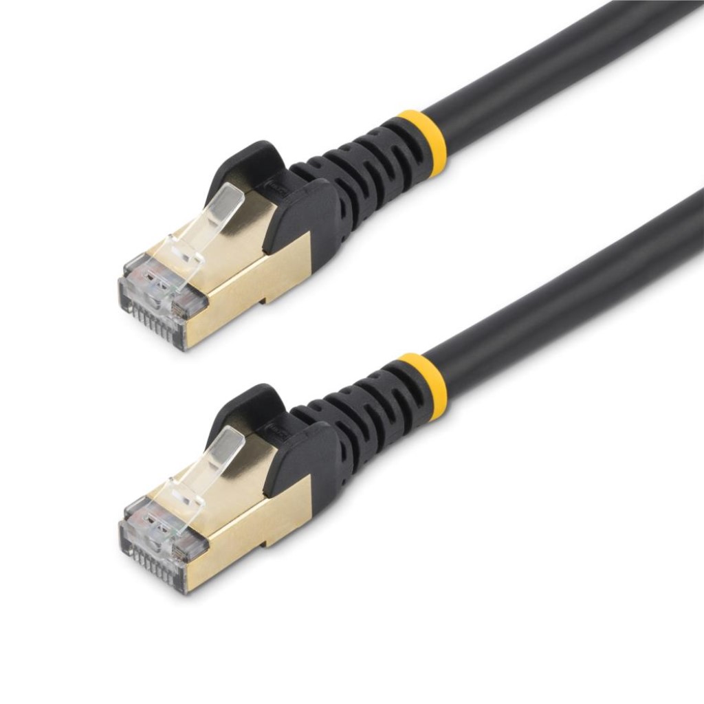 StarTech.com 種目6a ローカルエリアネットワーク有線テレビ 10m 黒いこと ツメ折れ押しとどめるRJ45繋ぎ CAT6aイーサネットケーブル 6ASPAT10MBK