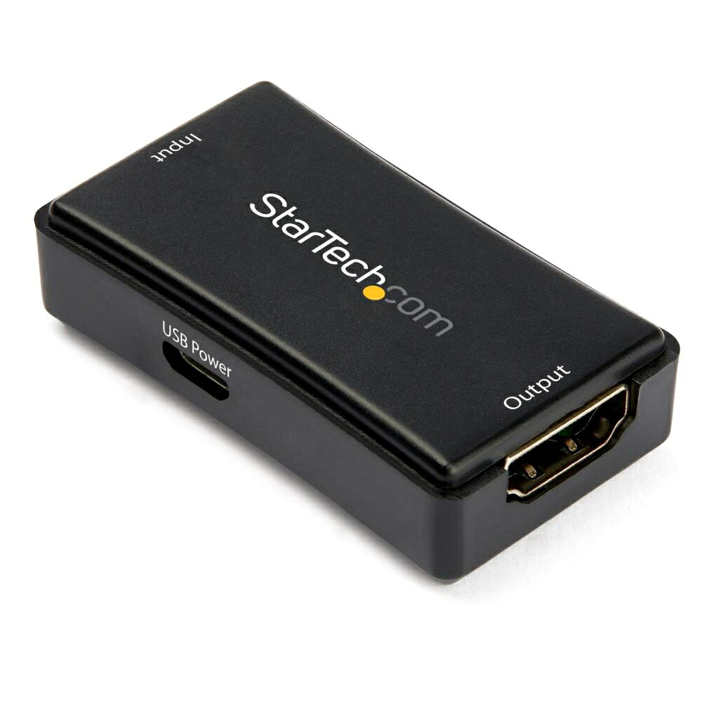 StarTech.com 4K60サイクル相応う HDMIリピーター/最大限度14mまで伝わらす HDBOOST4K2