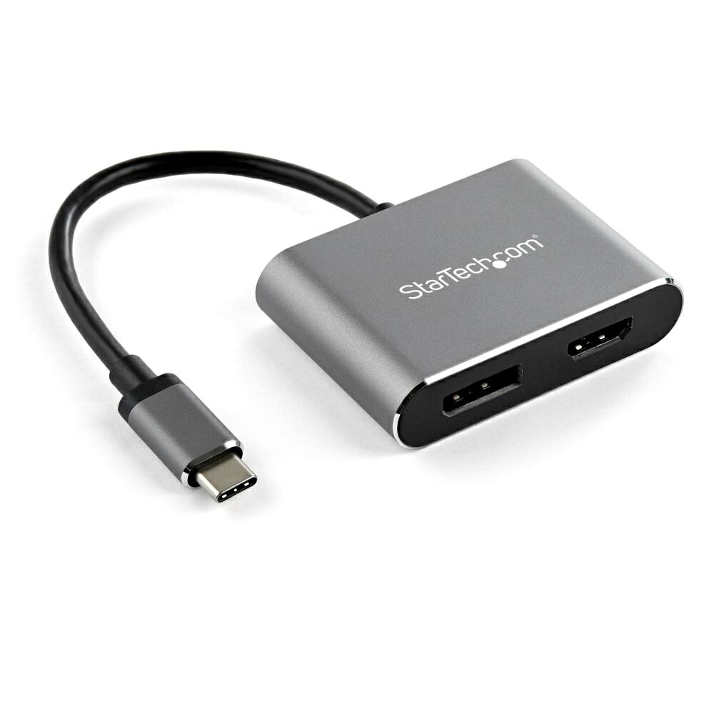 StarTech.com USB-C-DisplayPort/HDMI変換アダプタ 4K/60Hz対応 USB Type-C接続HDMI/ディスプレイポート 2 in 1アダプタ CDP2DPHD
