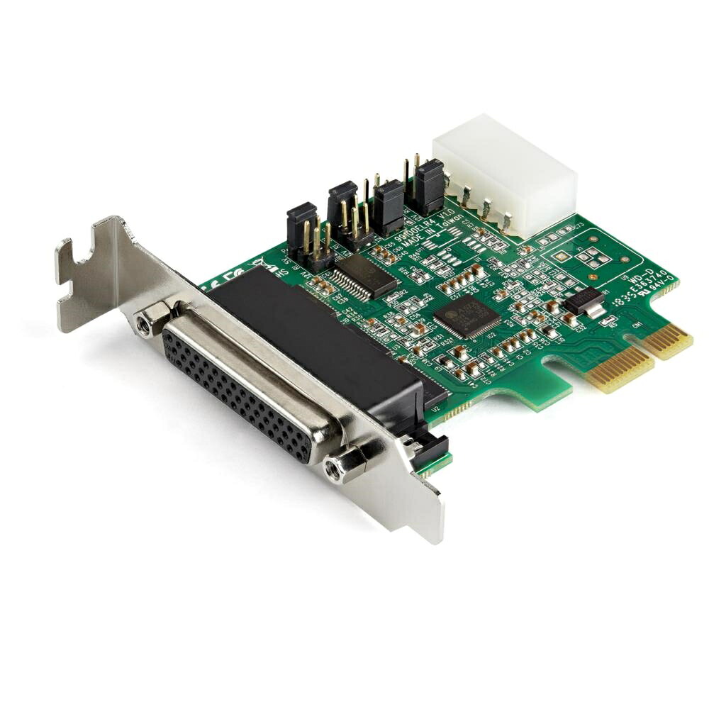 StarTech.com RS232シリアルアダプタカード/4ポート/PCI Express x1/PCIe RS232シリアルホストコントローラカード/PCIe-シリアルDB9カード/16950 UART内蔵/ロープロファイル拡張カード/Windows & Linux PEX4S953LP