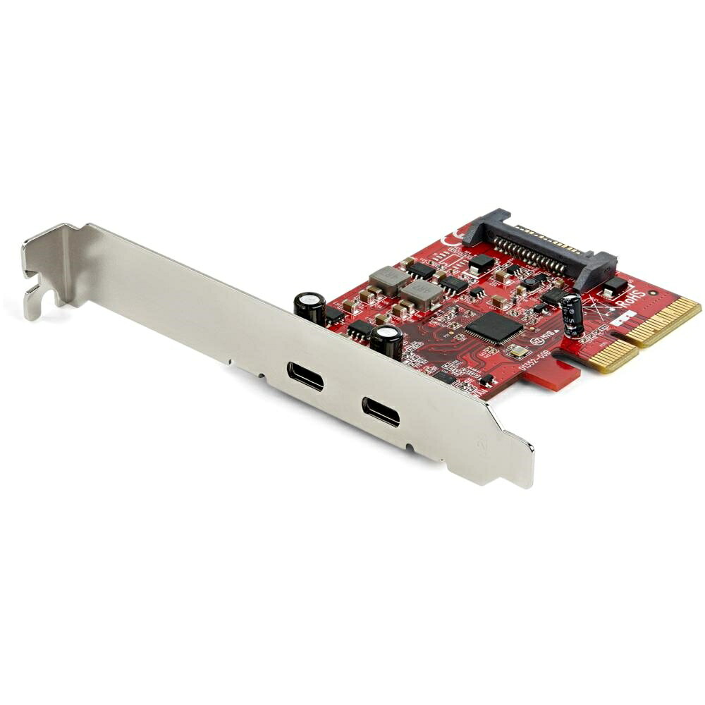 StarTech.com 2ポートUSB Type-C増設PCI Expressカード USB 3.1 Gen 2(10Gbps)準拠 PCIe Gen 3 x4対応 ASM3142チップセット搭載 PEXUSB312C3