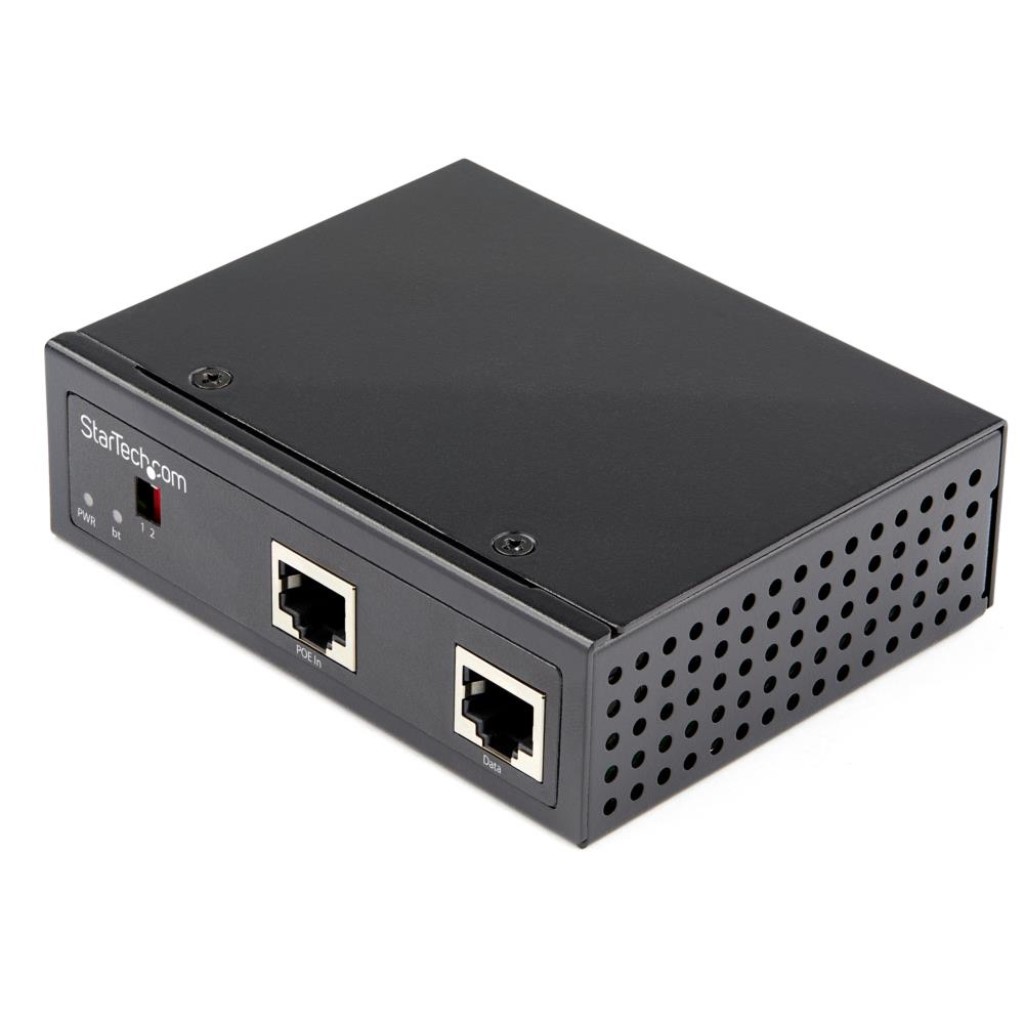 StarTech.com PoEスプリッター/高最終生産物/90W PoE+++給電 802.3bt判定基準/RJ45界面/12-48V DC相応う/IP30判定基準/-40～+75度/Ultra PoE to DCアダプタ POESLT1G48V
