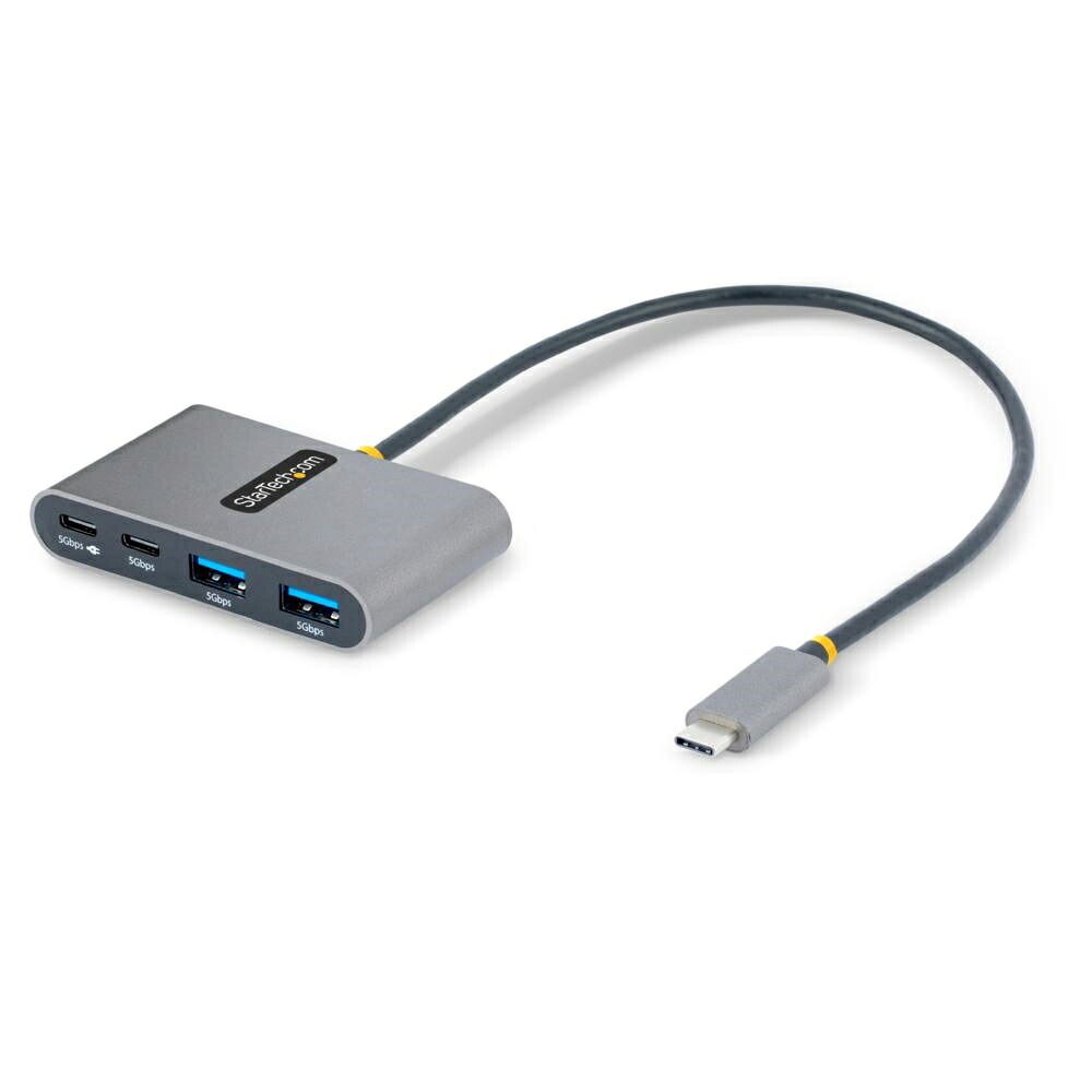 StarTech.com USBハブ/Type-C接続/100W USB PDパススルー/USB 3.2 Gen 1/5Gbps/2x USB-A + 2x USB-C/30cmホストケーブル/USB-Cスプリッター/4ポートUSB拡張ハブ 5G2A2CPDB-USB-C-HUB 時間指定不可|F-Park