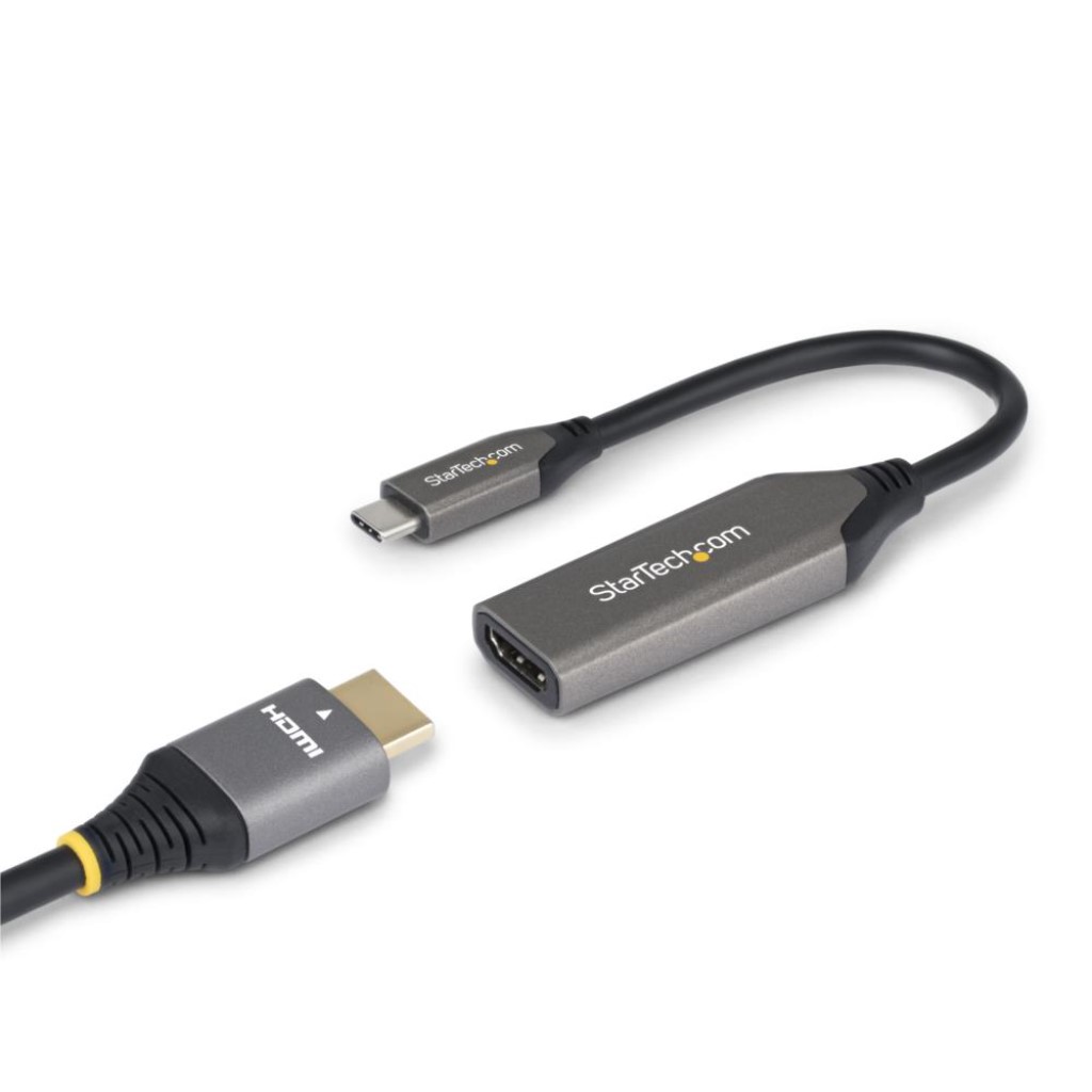 StarTech.com USB-C-HDMI 2.1取り替えっこアダプタ/8K 60サイクル/4K 120サイクル/HDR10+/20糎一体型有線テレビ/Thunderbolt USB4相応う/さし絵最終生産物用Type-C変換器 112B-USBC-HDMI21