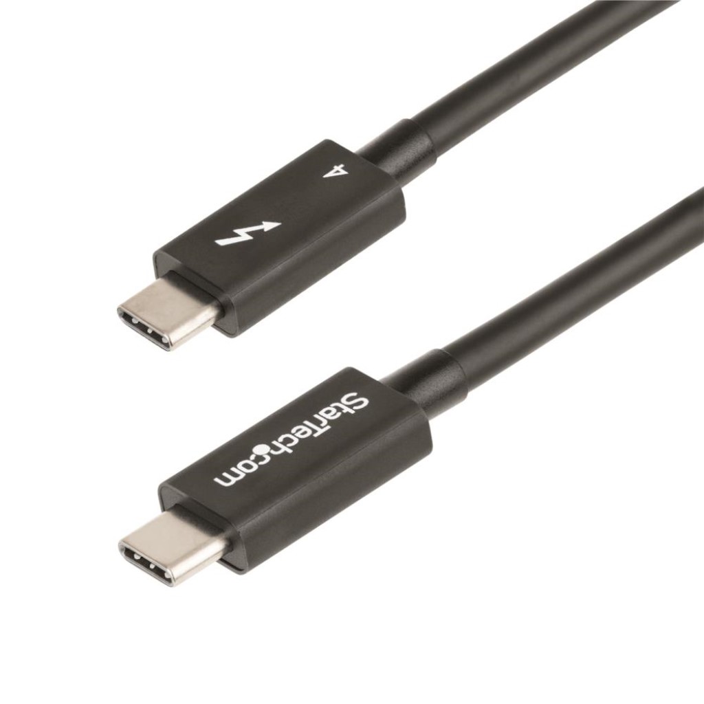 StarTech.com Thunderbolt 4有線テレビ/1m/4K8K 60hz/40Gbps/100W PD/Intel Thunderbolt公証手に入れる/USB4、Thunderbolt 3、USB 3.2、USB Type-C、DisplayPort取り替えっこ/サンダーボルト 弾丸道路資料遷らす さし画管する最終生産物 TBLT4MM1M