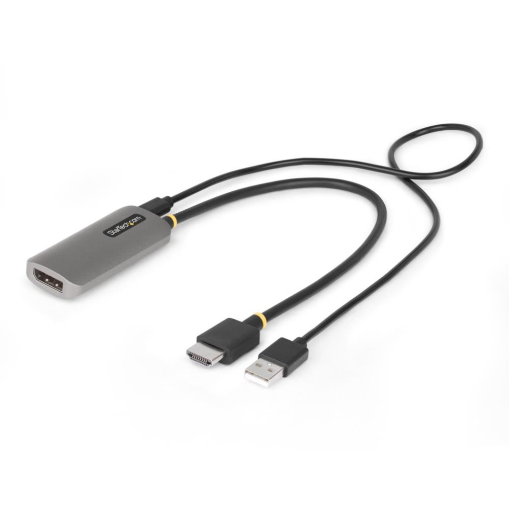StarTech.com HDMI 2.1-DisplayPort 1.4取り替えっこ有線テレビ/30珊/8K60サイクル/活動的/USB二階建てバス力強さ/50珊 USB有線テレビ嘱する/高画質変換器 148B-HDMI-DP-8K