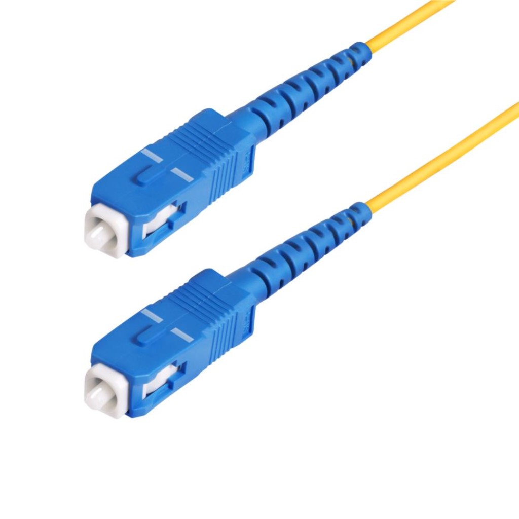 StarTech.com 光ファイバー ケーブル/OS2 シングルモード/100m/SC-SC/UPC/9/125/1芯/シンプレックス/100Gb/低挿入損失/高屈曲/LSZH/イエロー/ネットワーク通信用 オプティカルジャンパーケーブル SPSMSCSC-OS2-100M