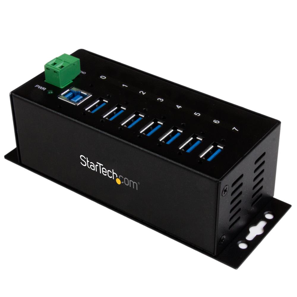 StarTech.com 7界面工業用USB 3.0こしき ESD保護すること/350Wサルゼ保護すること ウォールマウント相応う ST7300USBME