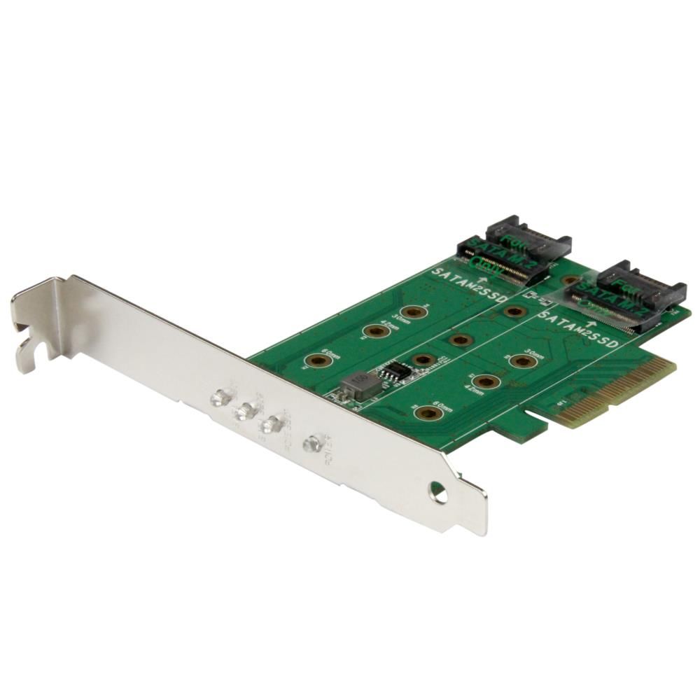 StarTech.com 3界面 M.2 SSD(NGFF) アダプター歌留多 1界面 PCIe (NVMe) M.2 / 2界面 SATA 3.0 M.2 PCIe 3.0 PCI Express 3.0 M.2 NGFF歌留多 PEXM2SAT32N1