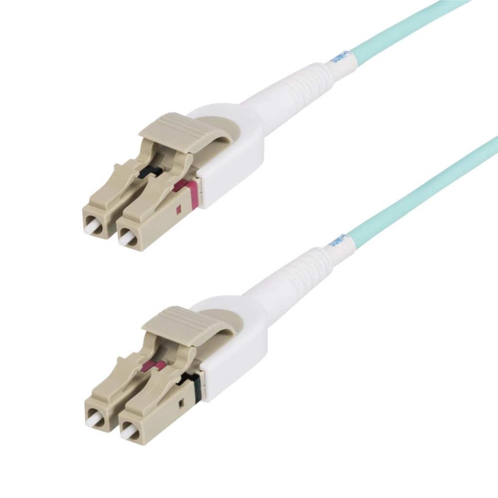 StarTech.com 光ファイバーケーブル/OM4 マルチモード/5m/LC-LC/UPCコネクター/工具なし極性変換/50/125μm/2芯/LOMMF/VCSEL/100Gbps/低挿入損失/LSZH/ネットワーク通信用 オプティカル パッチコード 450FBLCLC5SW