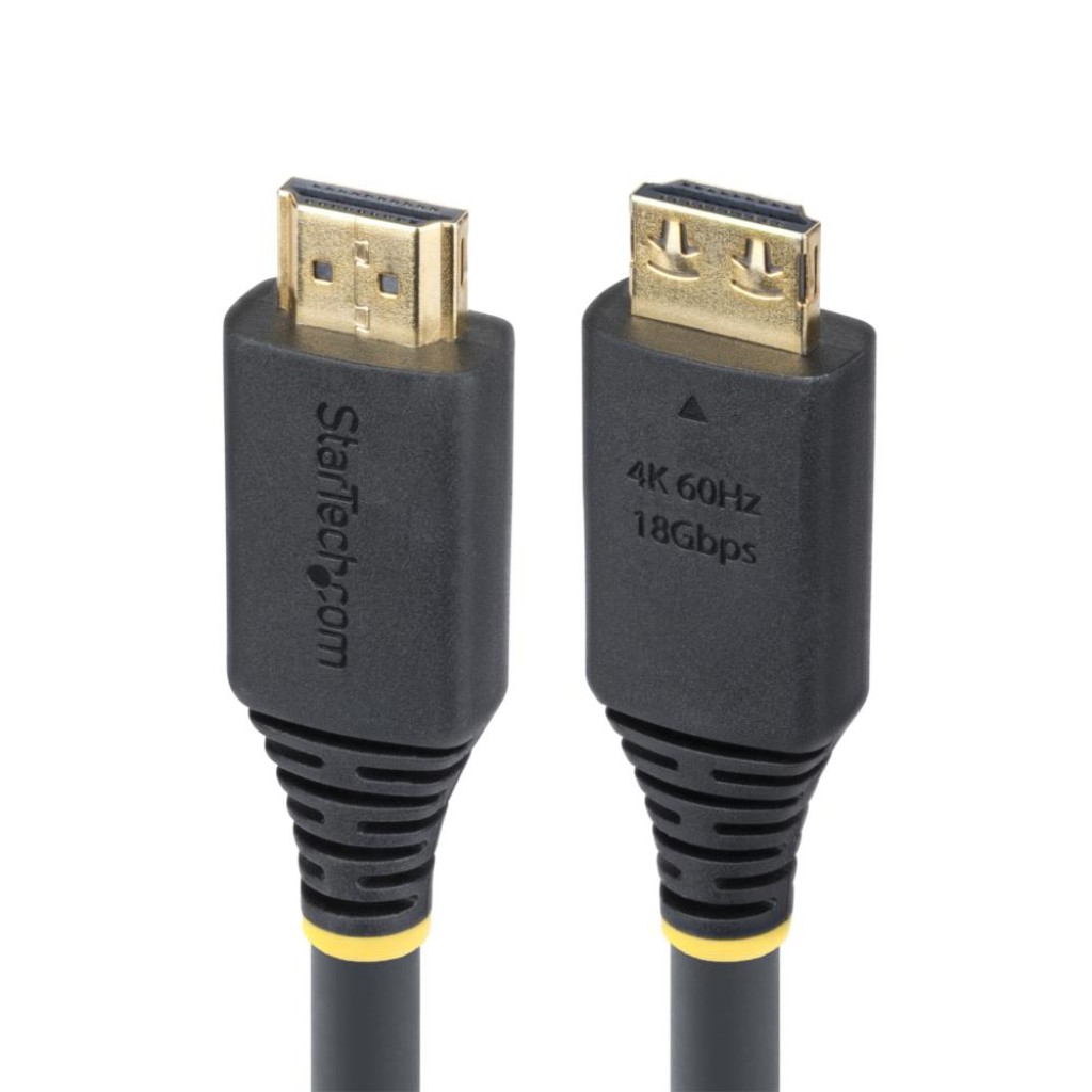 StarTech.com HDMI 2.0ケーブル/7m/抜け防止コネクター/4K 60Hz・1440p 144Hz/High Speed HDMI/18Gbps/HDR10・HDCP 2.2・ARC/テレビ モニター ディスプレイ用 HDMI2-CABLE-GRIP-7M
