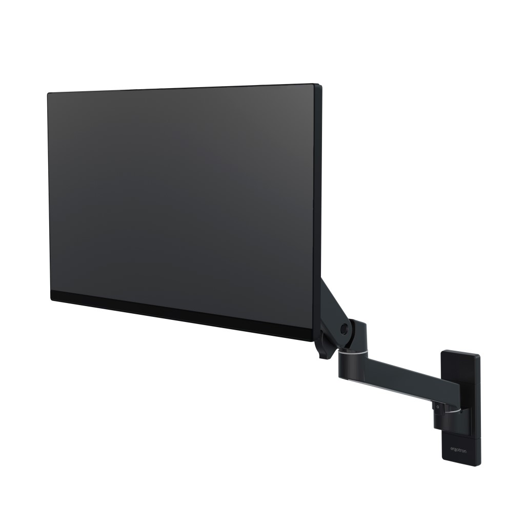 ERGOTRON LX PRO ウォールマウント 管する手 黒いこと 34in(3.2～11.3kg)まで相応う 45-683-292