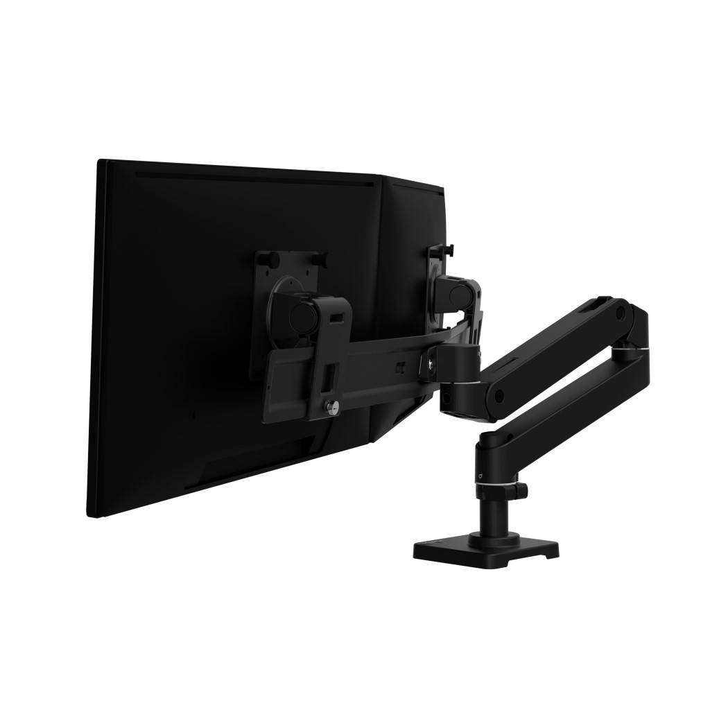 ERGOTRON LX PRO 事務机マウント 管する手 デュアル 単刀直入 横型 黒いこと 27in(8.5kg)まで相応う 45-684-292