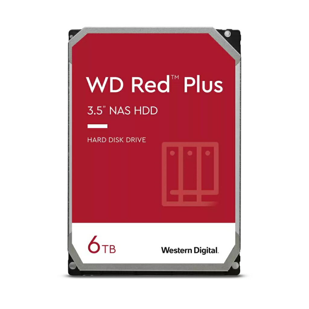 ウエスタンデジタル WD Red Plus 3.5in内蔵HDD 6結核症 SATA6Gb/s 5400rpm 256MB WD60EFPX