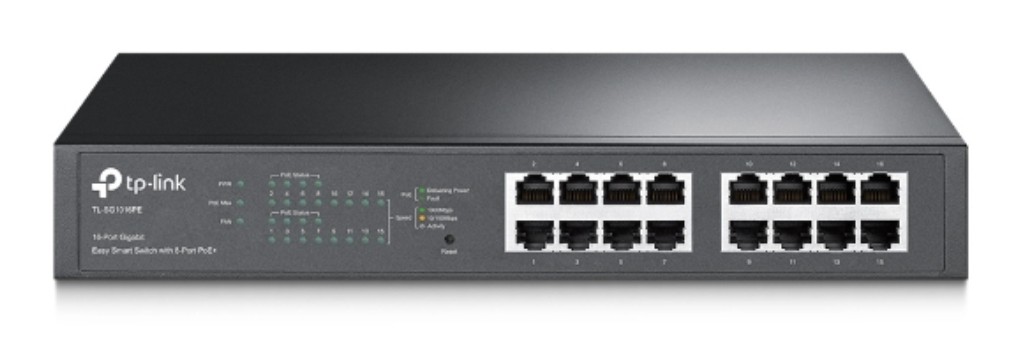 TP-Link 16界面 ギガビット 学習机とっ始め/仕合わせマウント 取り替えっこ(PoE+相応う界面8つ積み上げる) TL-SG1016PE(UN)