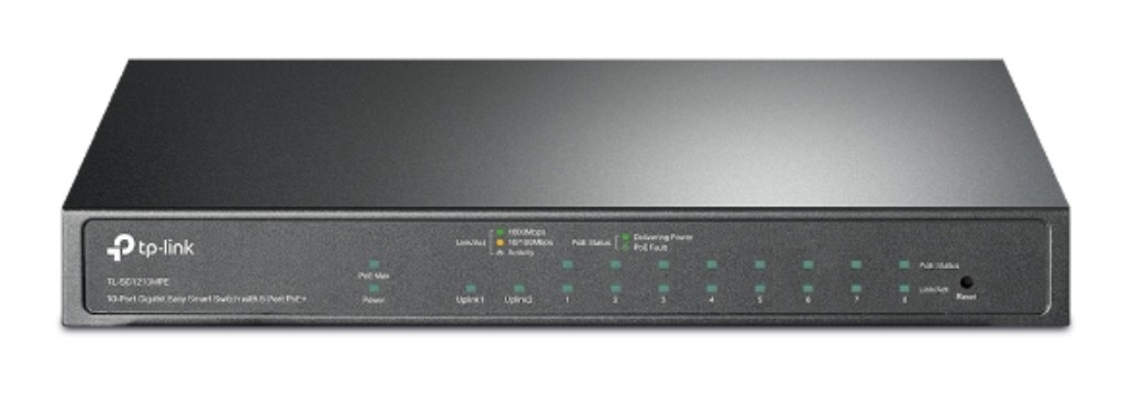 TP-Link 10-Port GbE Desktop Switch(8x PoE+/1xCombo SFP/RJ45) TL-SG1210MPE