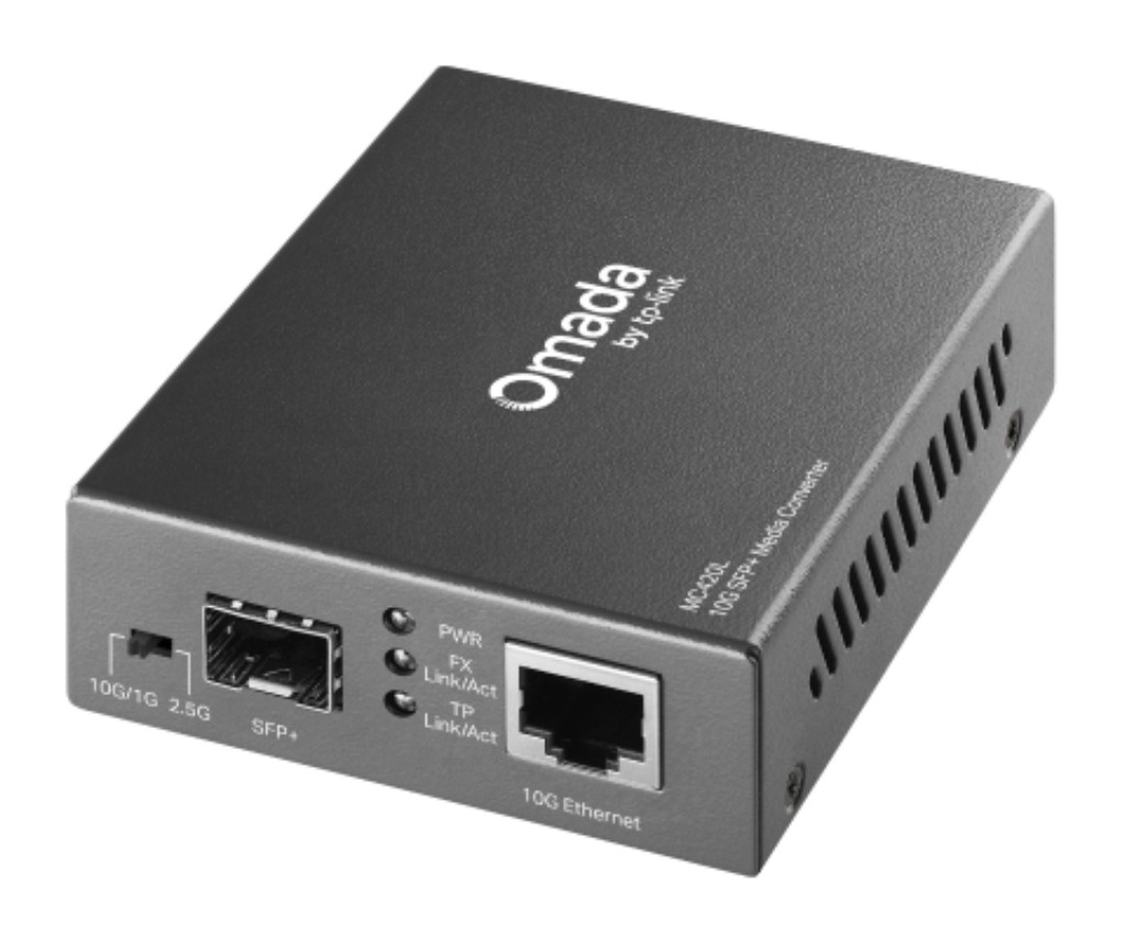 TP-Link Omada 10G/マルチギガビット SFP+メディアコンバーター MC420L