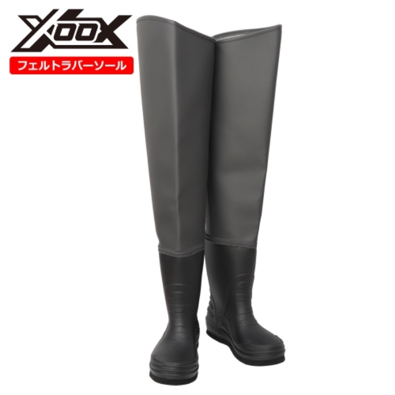 タカミヤ(TAKAMIYA) ベルトレスヒップウェーダー フェルトラバーソール XL ダークグレー