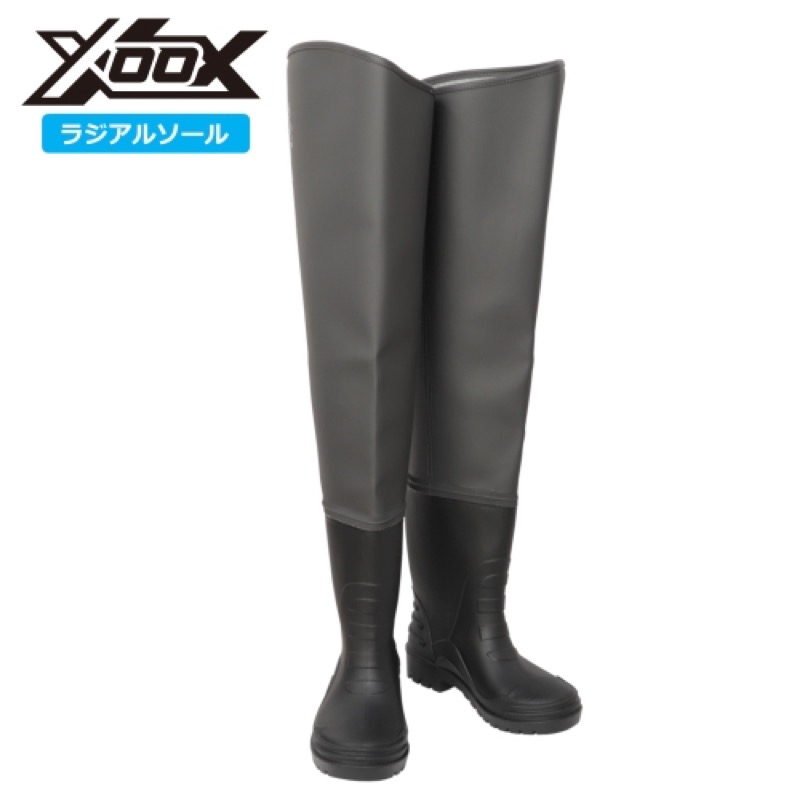 タカミヤ(TAKAMIYA) ベルトレスヒップウェーダー ラジアルソール 2XL 幽々たる薄墨色 ウェア・アクセサリー-ウェーダー・靴-ウェーダー・胴付長靴